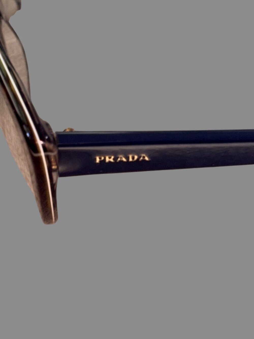Prada VPR 05X Cat Eye Eyeglasses Tortoise Blue 53-18-140 Made in Italy Case - Picture 6 of 14